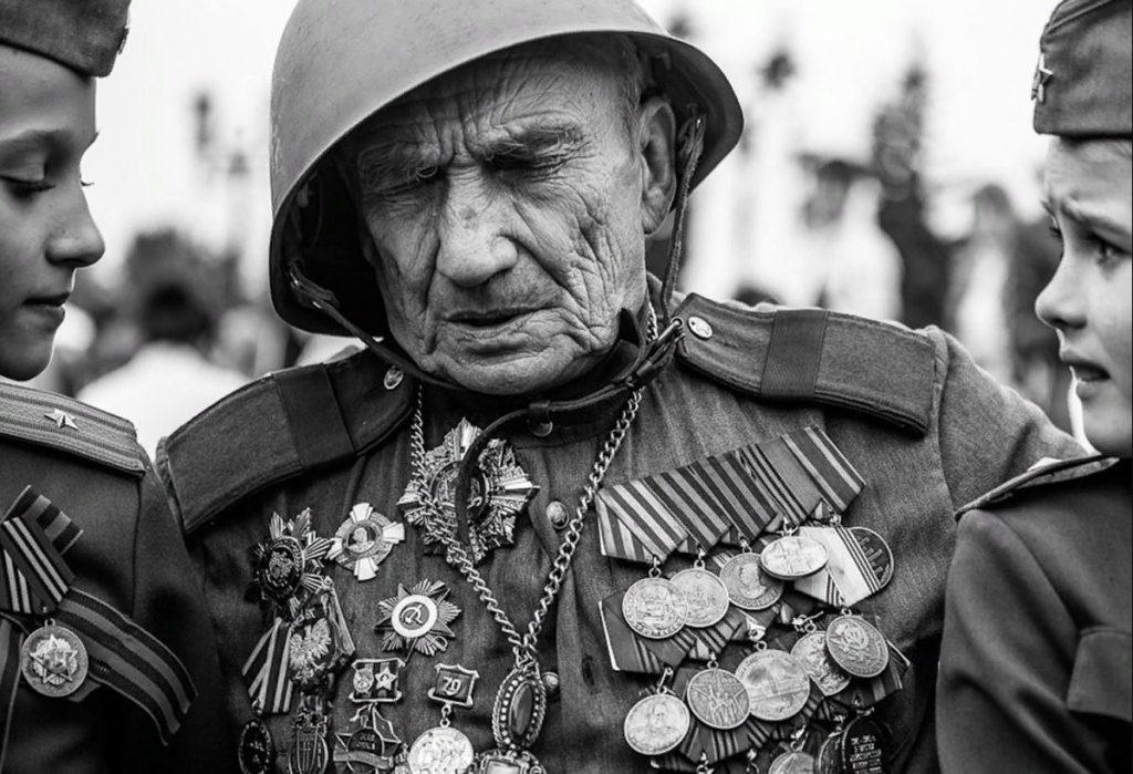 Soviet WW2 Veteran During Victory Day
