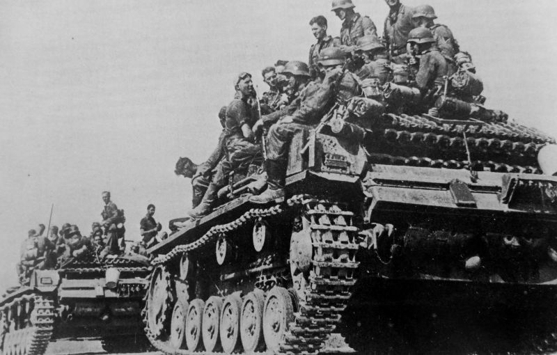 German Tanks Advancing