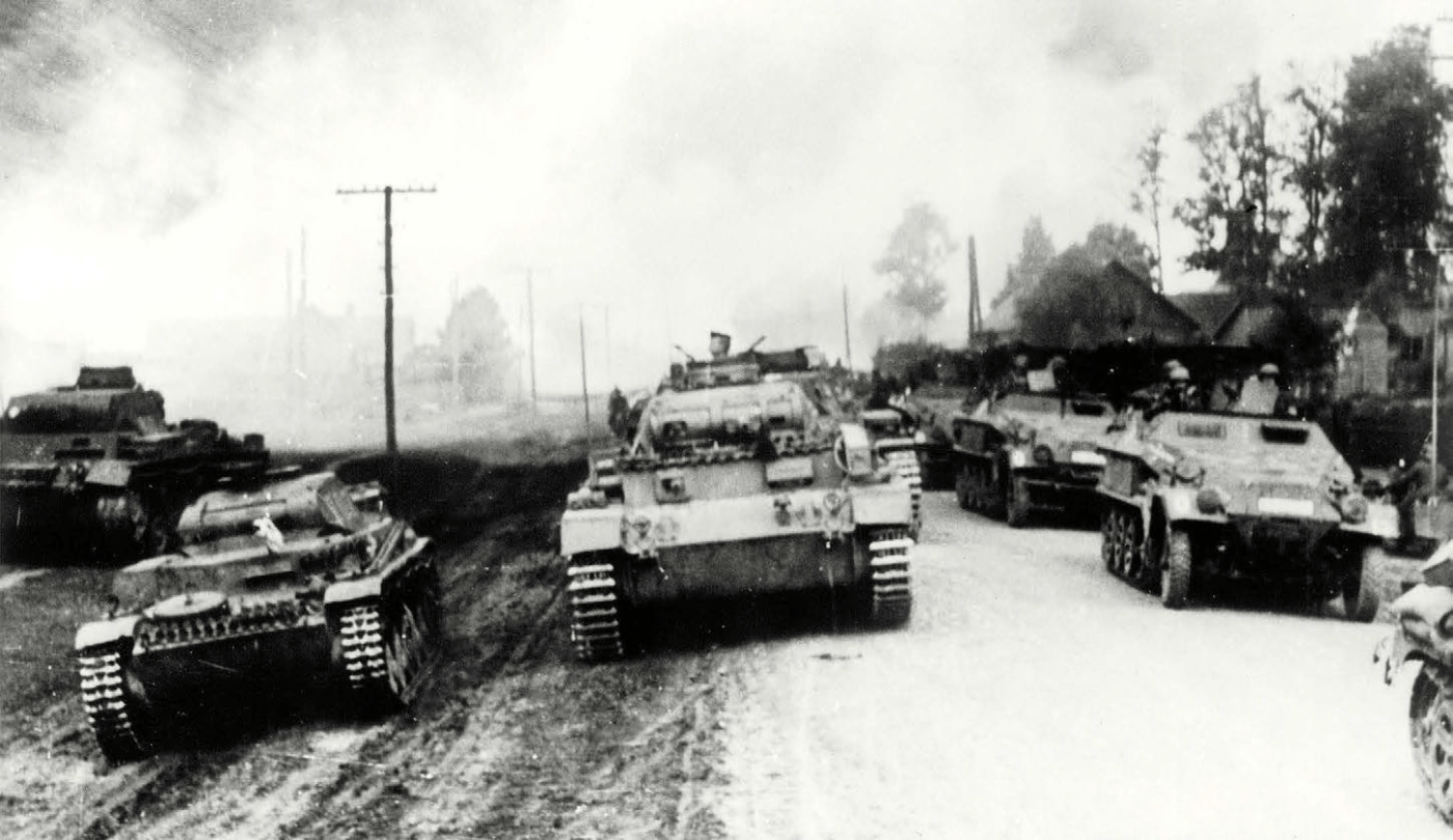 German Tanks Advancing Operation Barbarossa