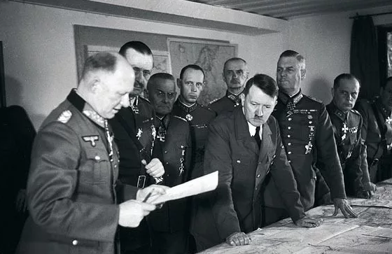 Hitler Meeting Officer