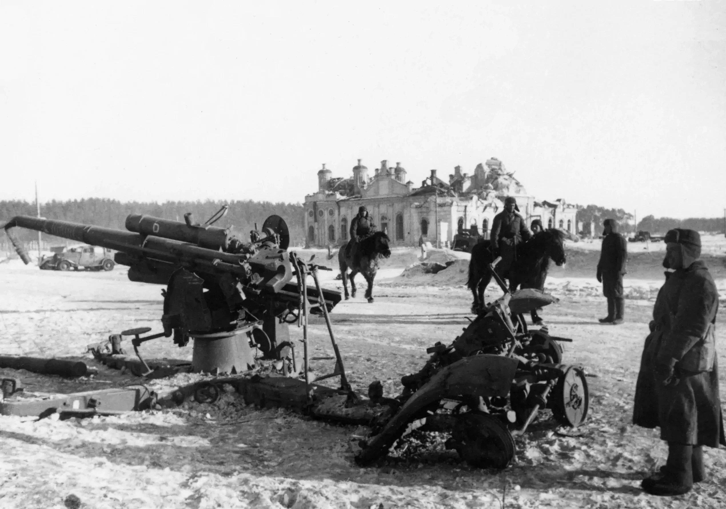 Destroyed Flak88 on the Eastern Front