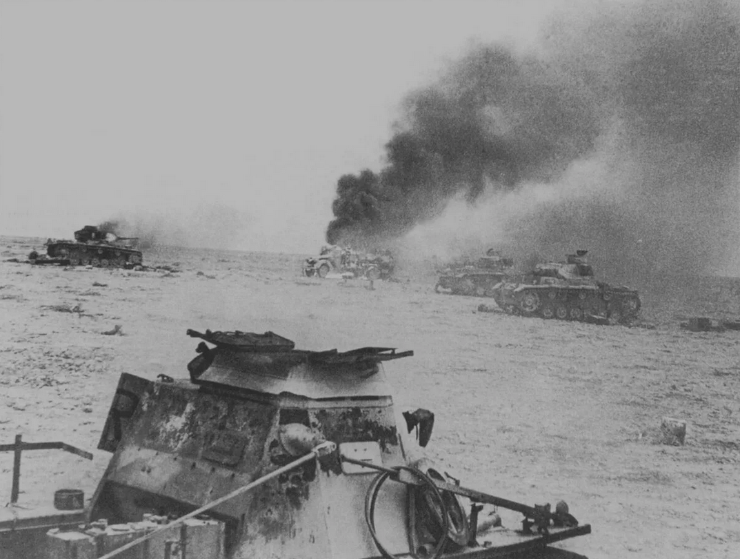 Destroyed Panzer Tanks Batlte of Toburk