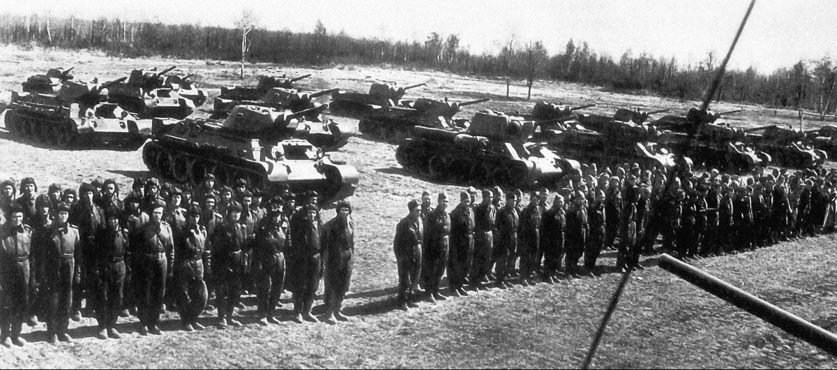 Kursk Battle - Soviet Tankers with their Vehicles
