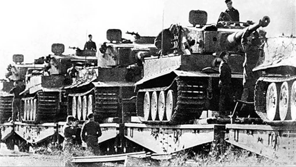 Tiger Tanks on Transport