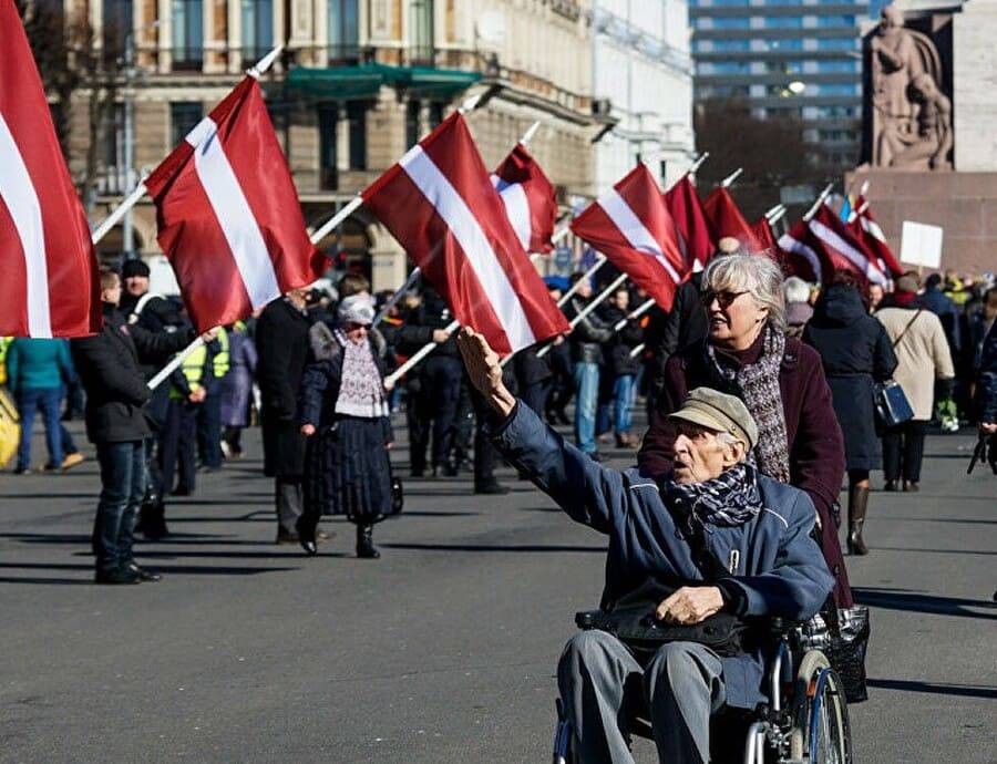 Latvian SS Parade